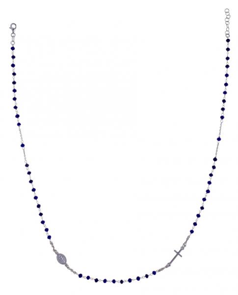 Girocollo Prega&Ama in argento925 con pietre blu - cod.61155