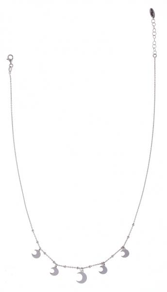 Girocollo Prega&Ama in argento925 con 5 lune - cod.61054