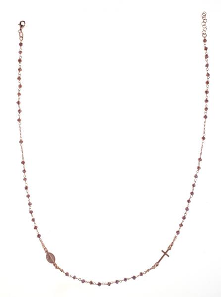 Girocollo Prega&Ama in argento925 con pietre viola - cod.61151